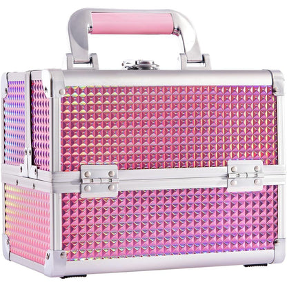 Portable Pink Travel Makeup Storage Case - Mycosmeticslondon