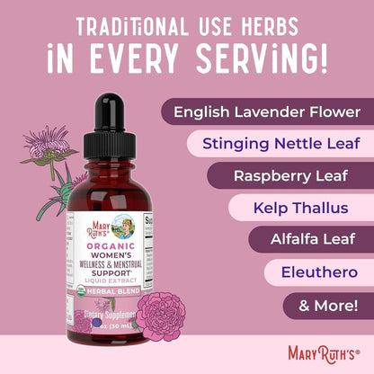 Natural Hormone Balance Herbal Liquid Supplement 30ml
