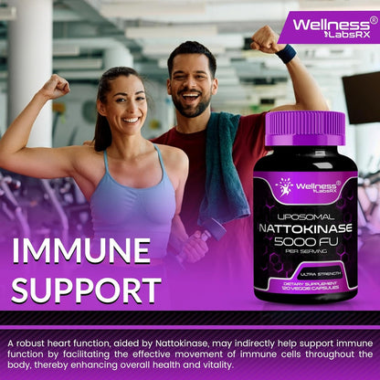 Natural Circulation Supplement Liposomal Nattokinase Capsules