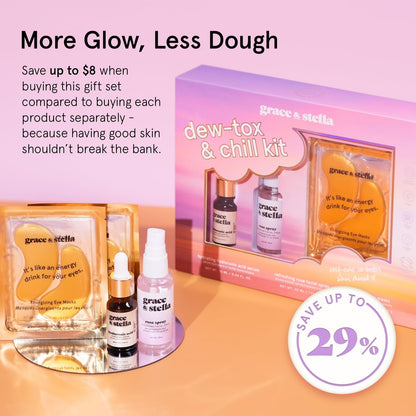 Relaxing Skincare Starter Kit with Masks & Hydrating Serum