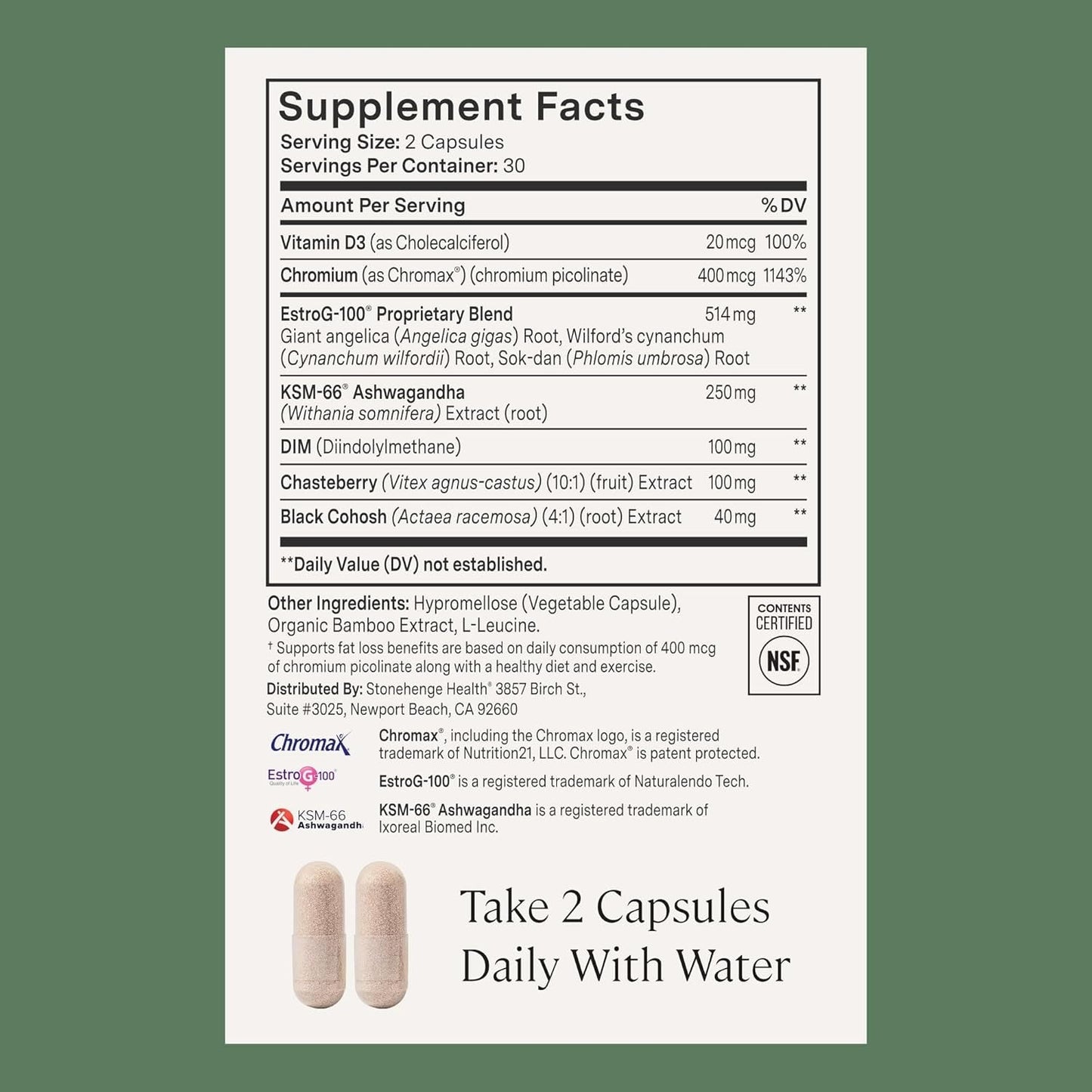 Natural Menopause Relief Supplement - Mood Balance Sleep Aid
