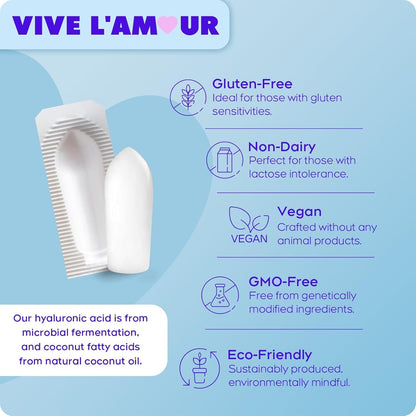 Natural Hyaluronic Acid Vaginal Moisturizer Suppositories