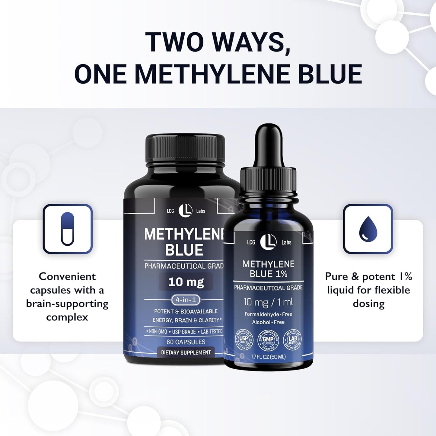 Powerful Methylene Blue Supplement 1% 100ml Energy Boost