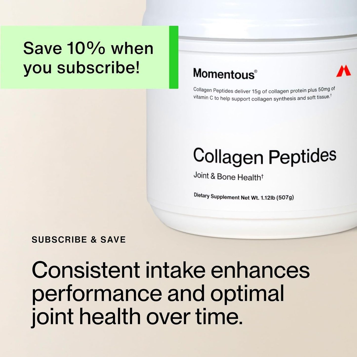 Premium Collagen Protein Powder 507g - Healthy Joints Glow Skin