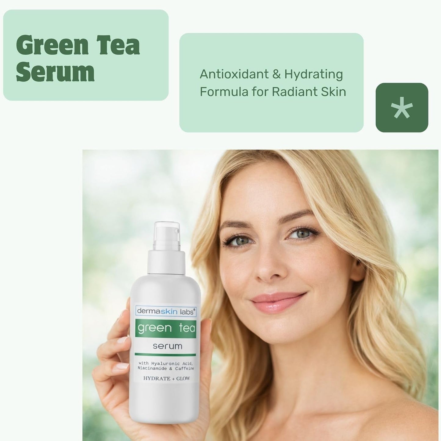 Natural Green Tea Face Serum Moisturize & Brighten