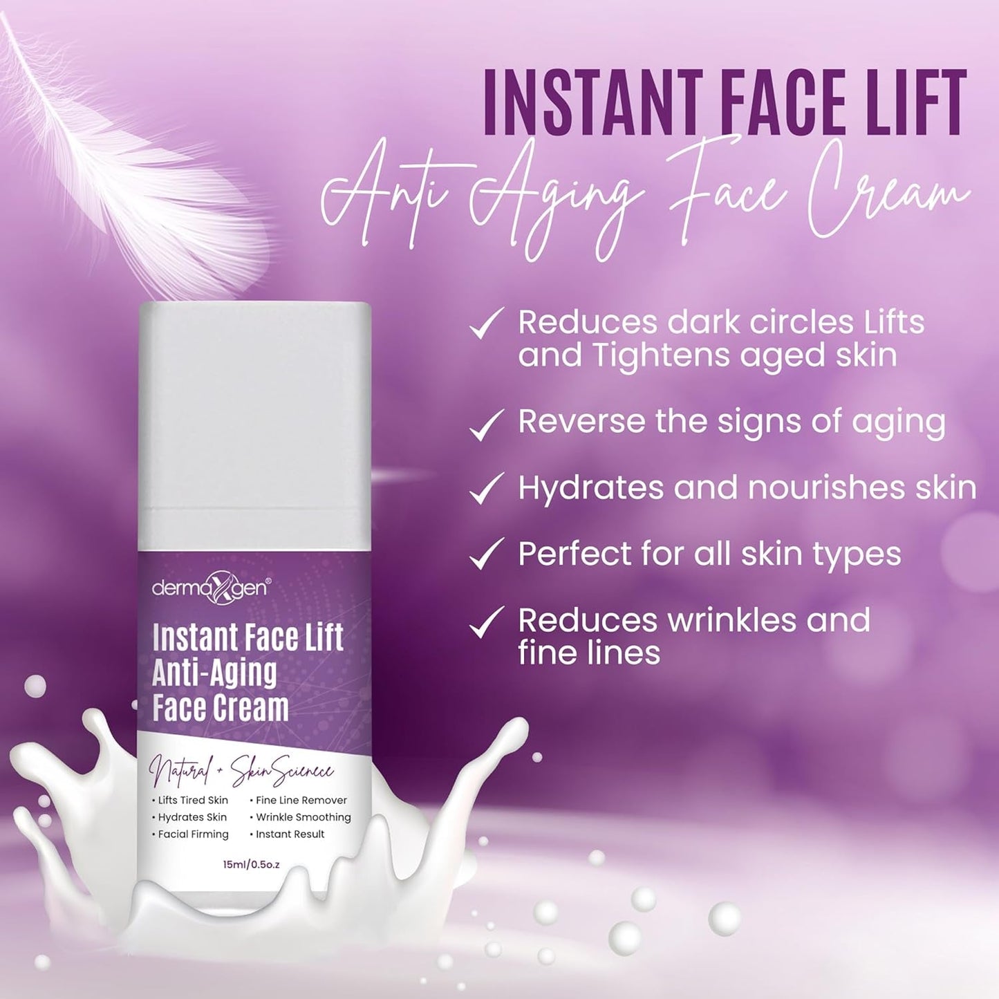 Anti Aging Face Cream Instant Wrinkle Reducer 15ml