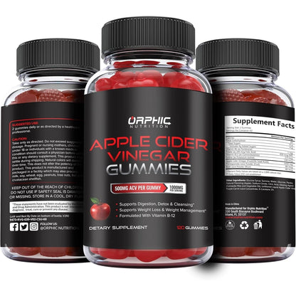 Natural Apple Cider Vinegar Gummies for Digestion Boost