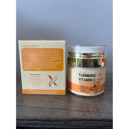 Natural Turmeric Face Cream with Vitamin C Moisturizer