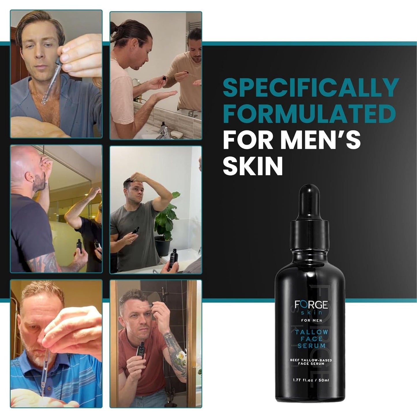 Natural Anti Aging Face Serum for Men 50ml