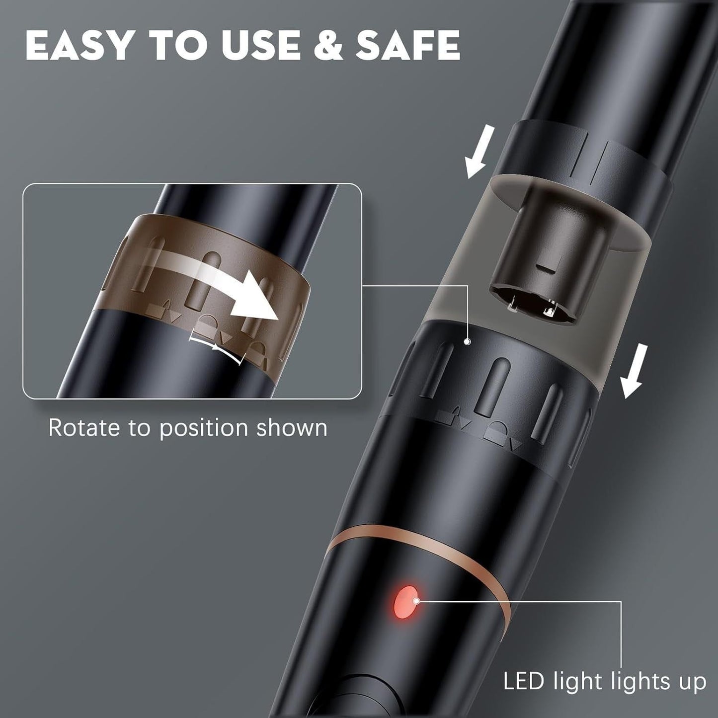 Premium 6-in-1 Ceramic Curling Iron Set