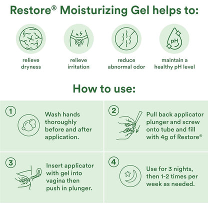 Natural Soothing Vaginal Moisturizer Gel 2 Pack