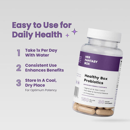 Women's Probiotic Box - 30 Count Vaginal Health Supplements