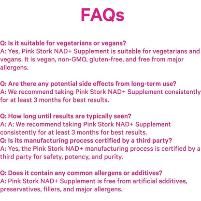 Natural Energy Supplement for Women 500mg NAD+ Capsules