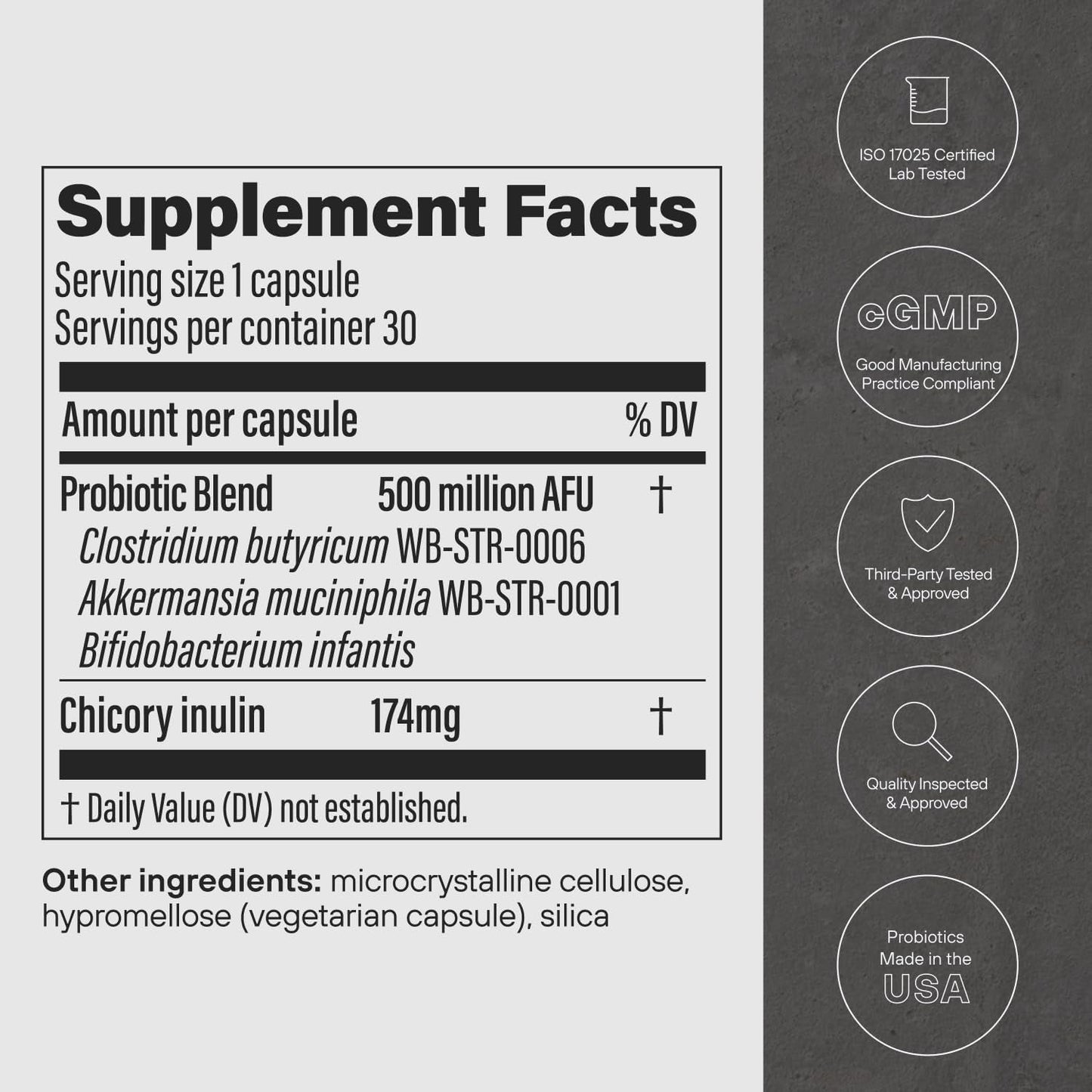 Natural Probiotic Supplement for Gut Health & Energy