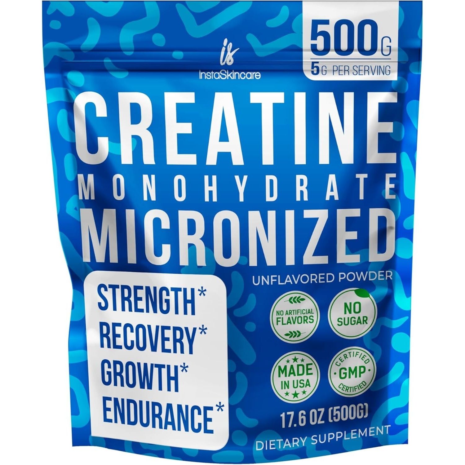 Pure Creatine Powder Supplement - 500g Muscle Builder - Mycosmeticslondon