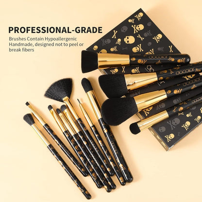 Trendy Makeup Brush Kit - 12 Piece Set