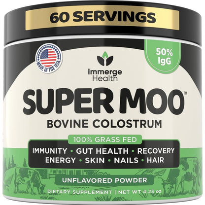 Natural Grass Fed Colostrum Powder Supplement 120g - Mycosmeticslondon