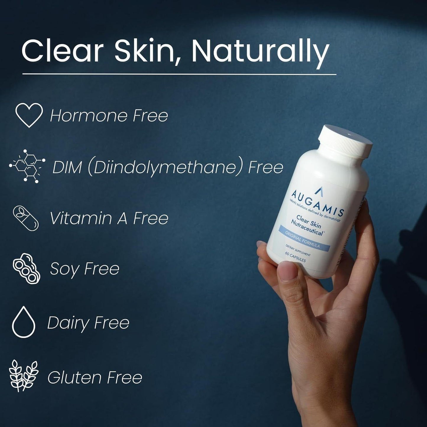 Natural Acne Relief Supplement - 60 Capsules