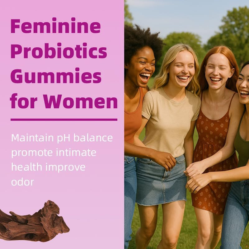 Natural Women's Vaginal Health Gummies with Probiotics