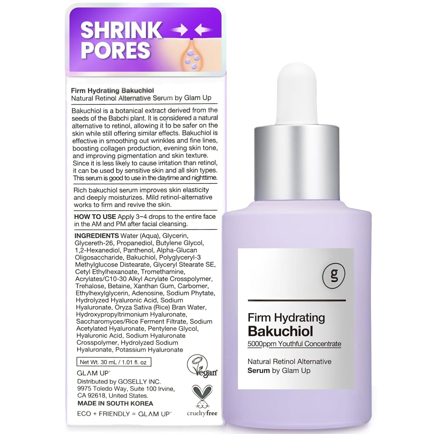 Natural Anti Aging Face Serum Hyaluronic Moisturizer