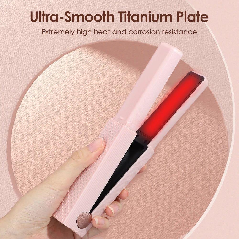 Professional 2-in-1 Hair Straightener and Curler