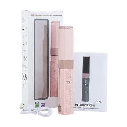 Professional 2-in-1 Hair Straightener and Curler