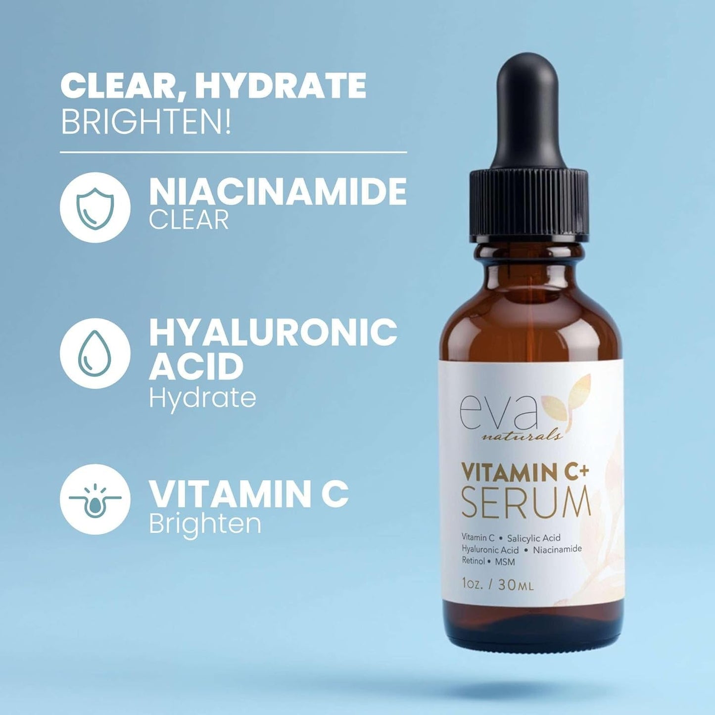 Natural Vitamin C Facial Serum - 30ml, Anti Aging Skin Care