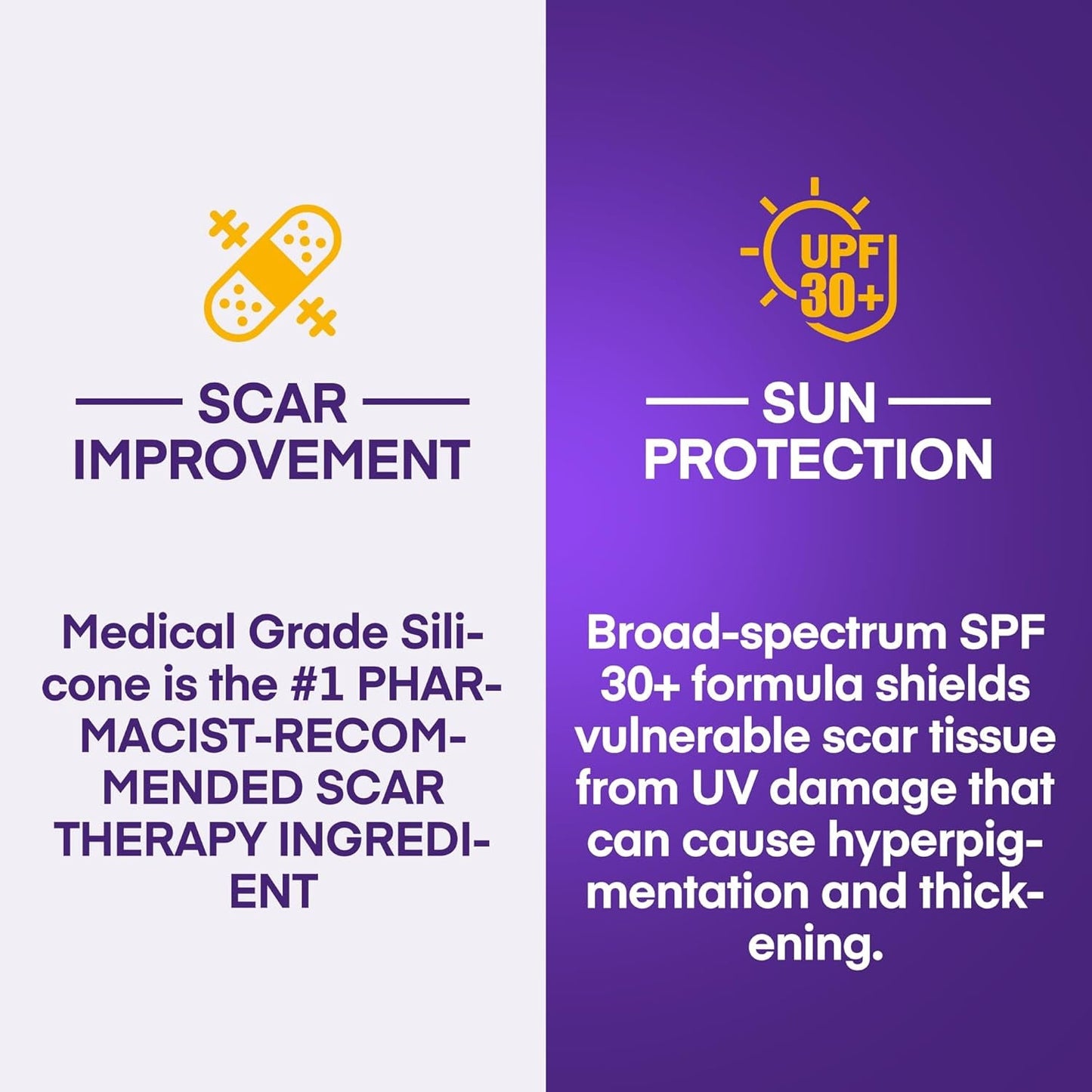 Silicone Scar Cream with SPF 30 for Sensitive Skin
