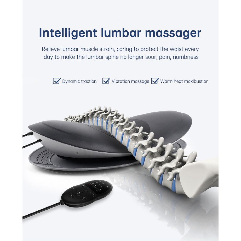 Heated Back Support Belt with Air Massage Therapy