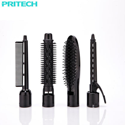 Pro 4-in-1 Hair Styler Kit with Hot Brush & Curler
