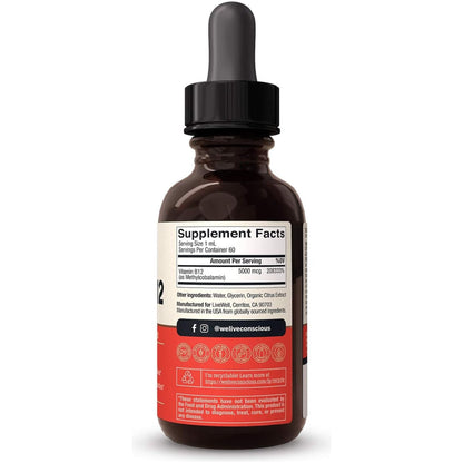 Natural Vegan B12 Supplement - Boost Energy & Immunity