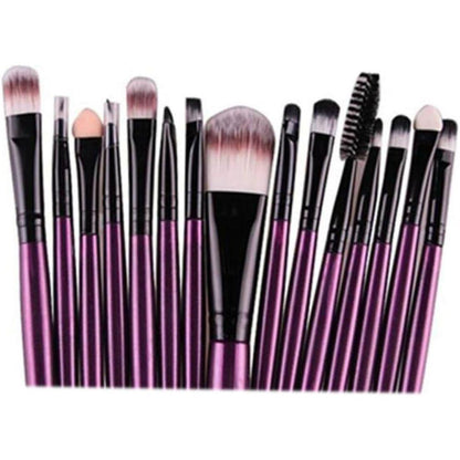 Premium 20pc Makeup Brush Kit for Face and Eyes