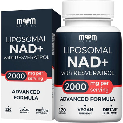 Anti Aging NAD+ Supplement with Resveratrol Capsules - Mycosmeticslondon