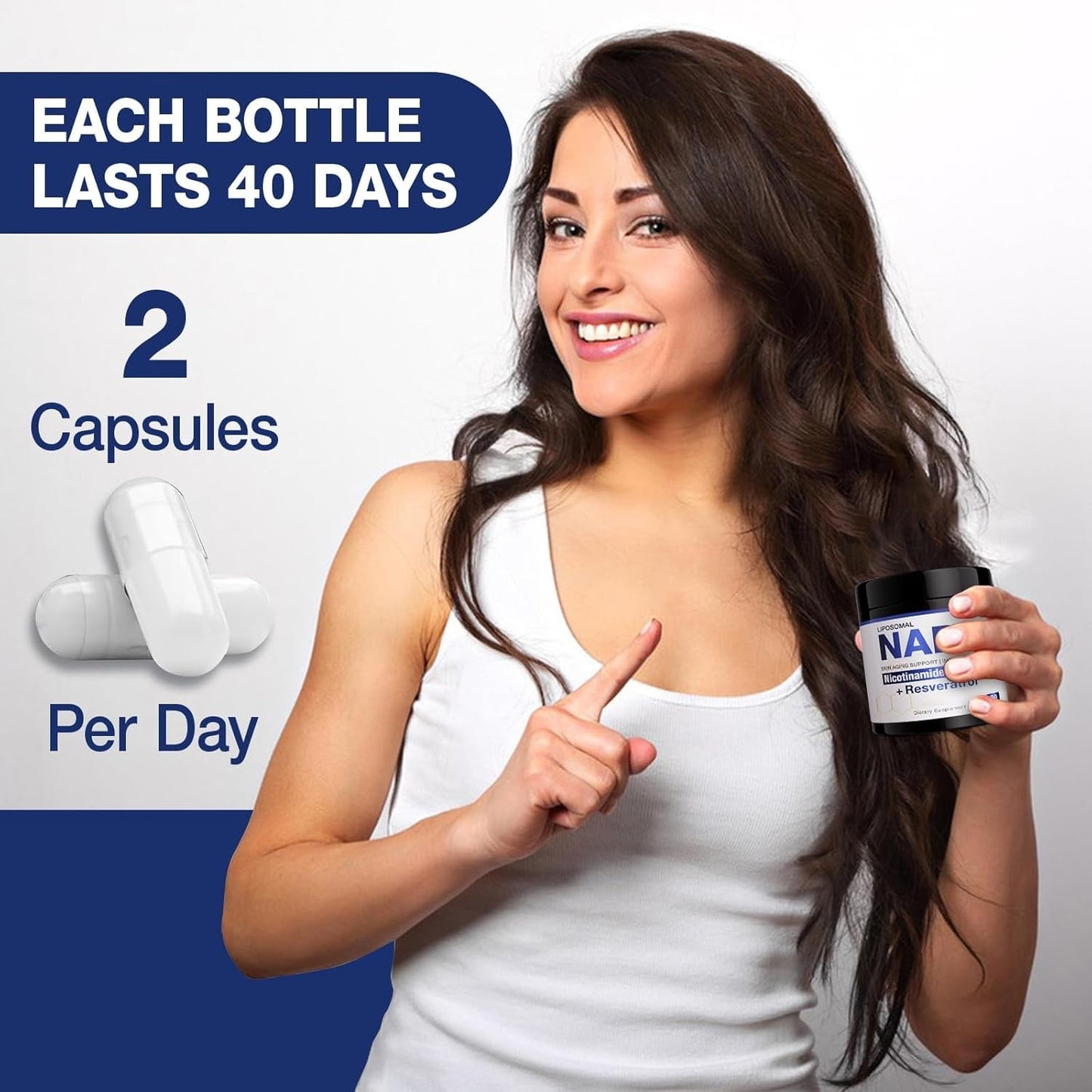 Premium Anti Aging NAD+ Supplement Capsules