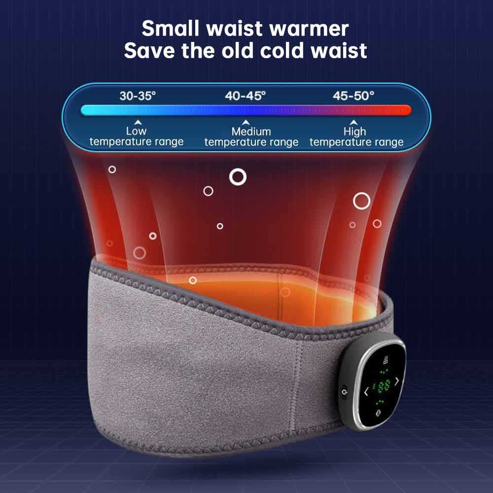 Electric Heat Wrap Back Massager Belt for Pain Relief