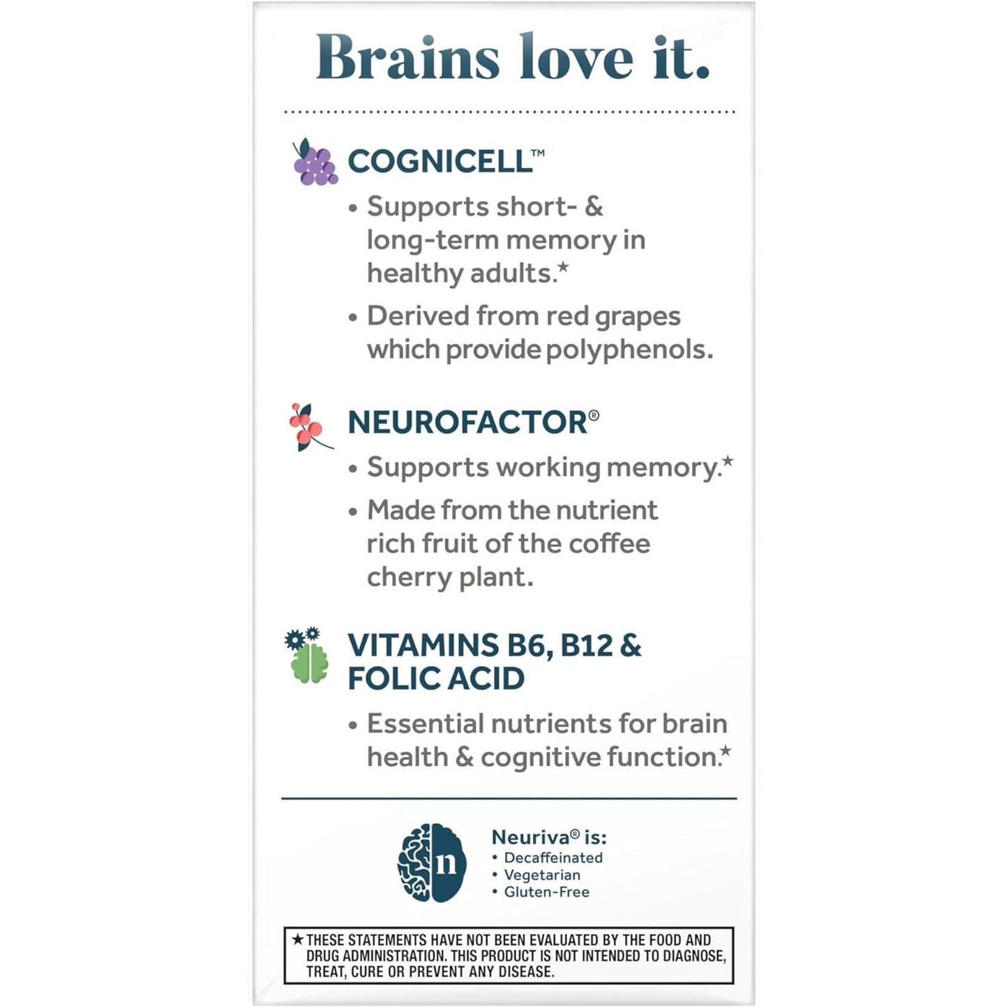 Brain Health Supplement 50 Ct - Memory & Focus Booster