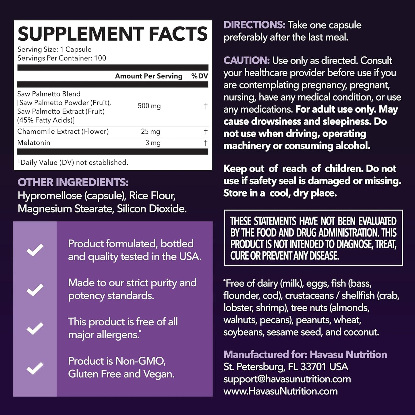 Natural Prostate Support Sleep Aid Supplement