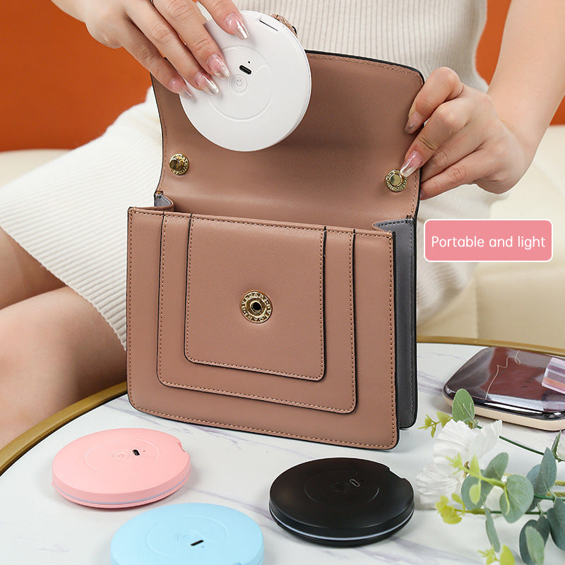 Compact Rechargeable LED Travel Makeup Mirror