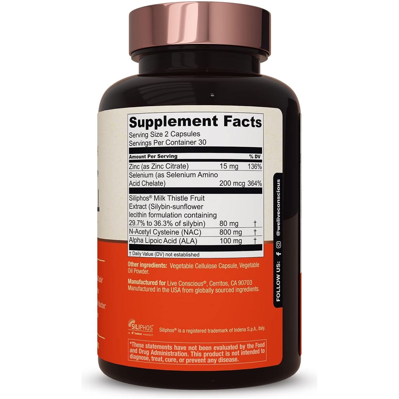 Natural Liver Cleanse Supplement 60 Capsules