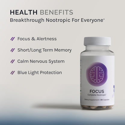 Brain Health Supplement Capsules - Boost Memory & Clarity