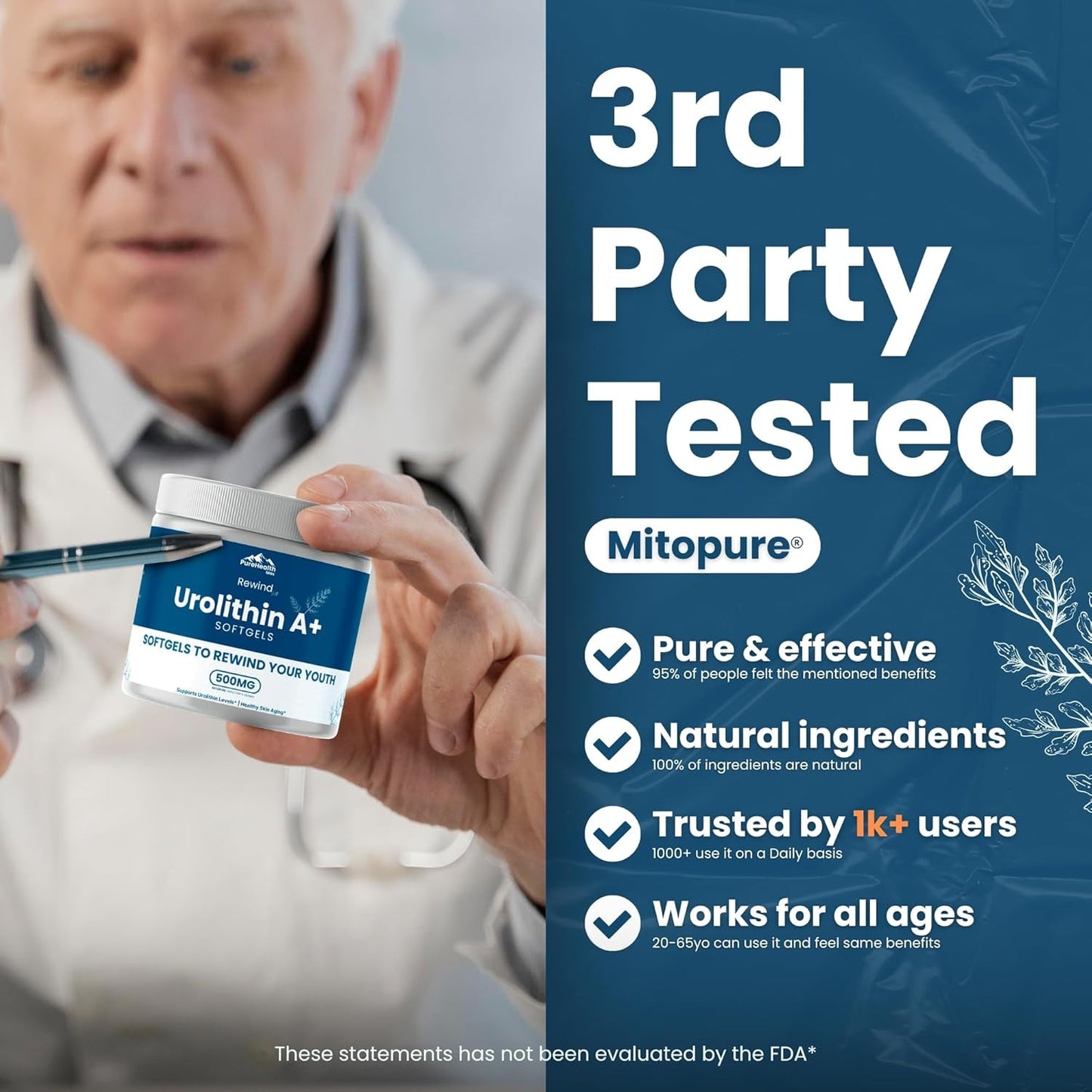 Powerful Anti Aging Supplement with Urolithin A