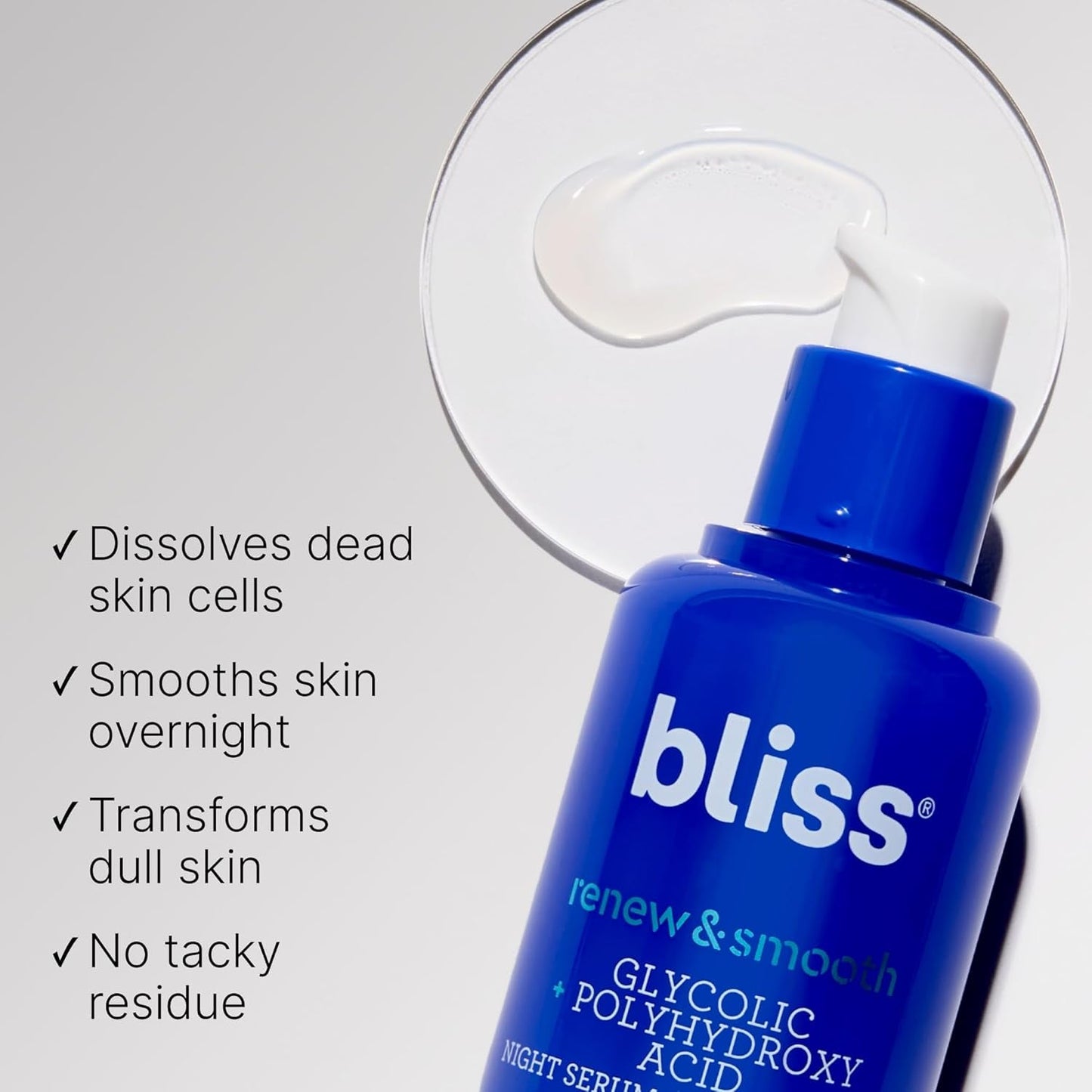 Glowing Skin Night Serum 30ml - Glycolic Acid Face Renewal