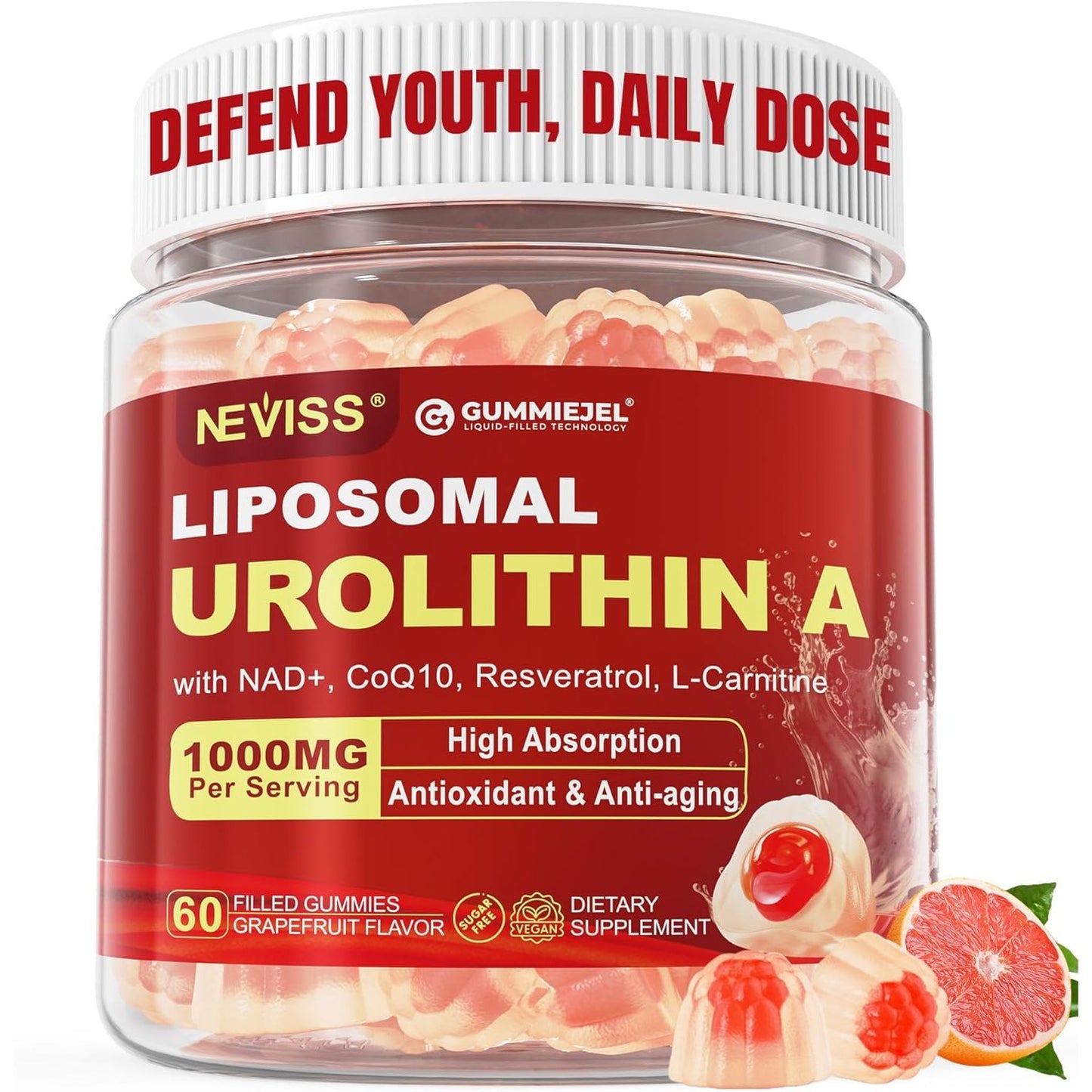 Anti Aging Urolithin A Gummies for Vitality Boost - Mycosmeticslondon