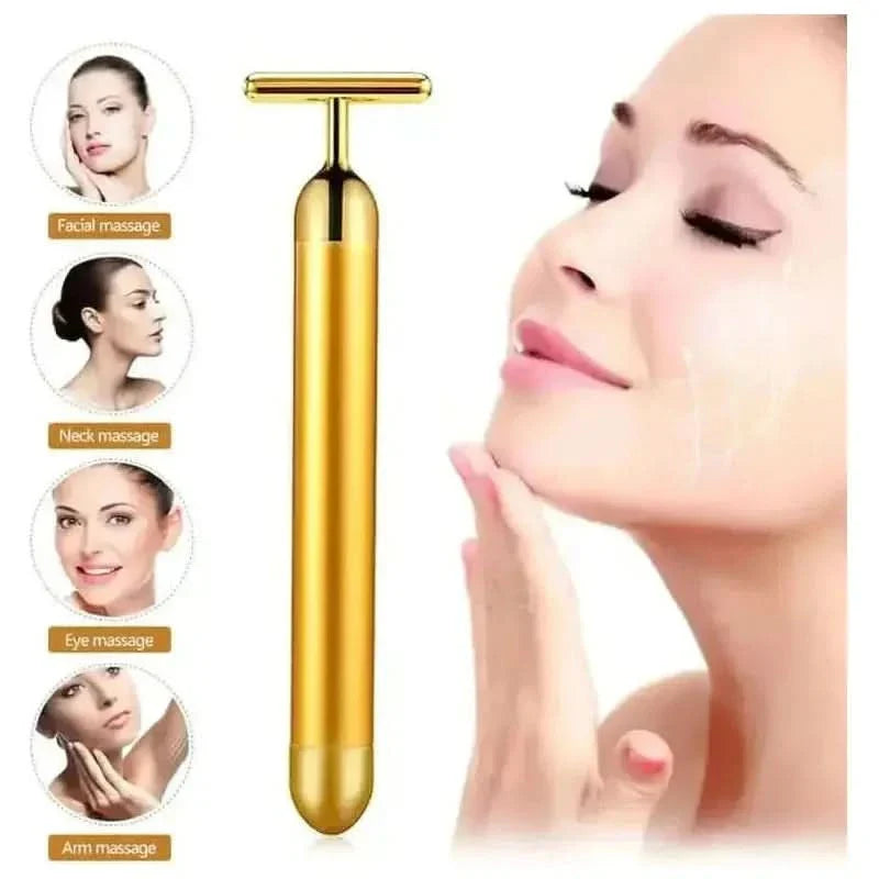 Luxurious Gold Face Massage Roller