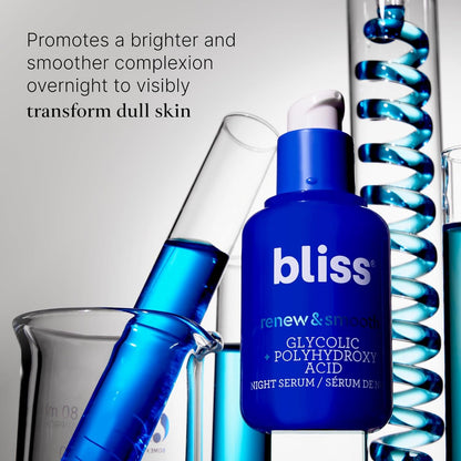 Glowing Skin Night Serum 30ml - Glycolic Acid Face Renewal
