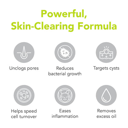 Effective Strong Acne Face Wash 10% Benzoyl Peroxide Cleanser