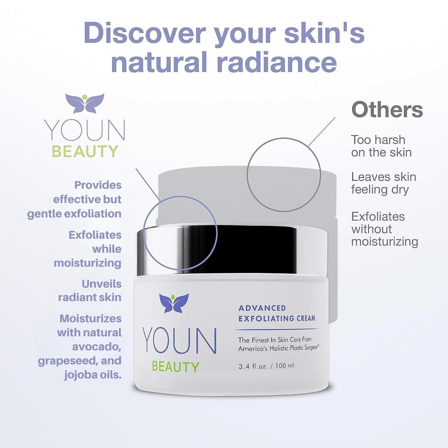 Natural Exfoliating Moisturizer Cream 100ml