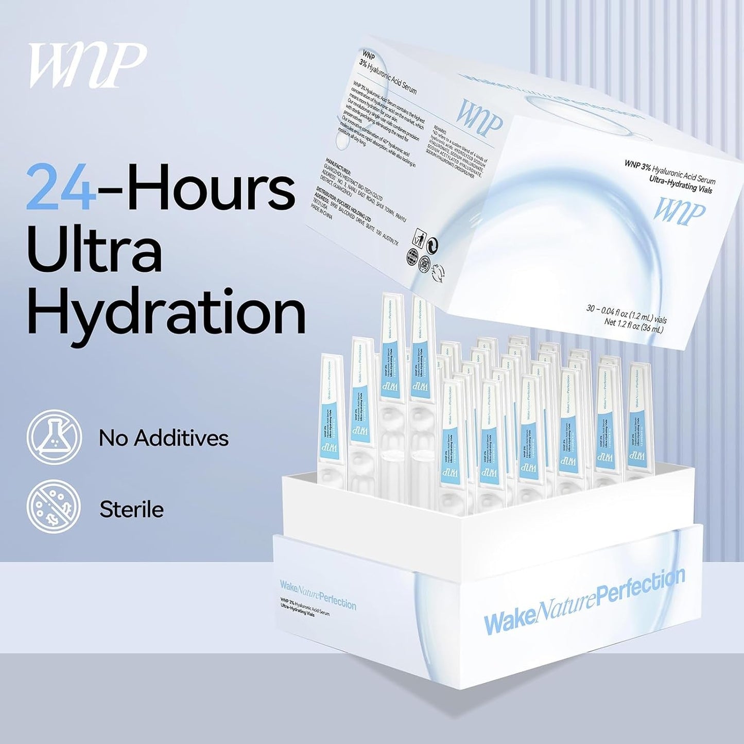 Intensive Hydrating Serum 30 x 1.2ml Hyaluronic Acid Moisturizer