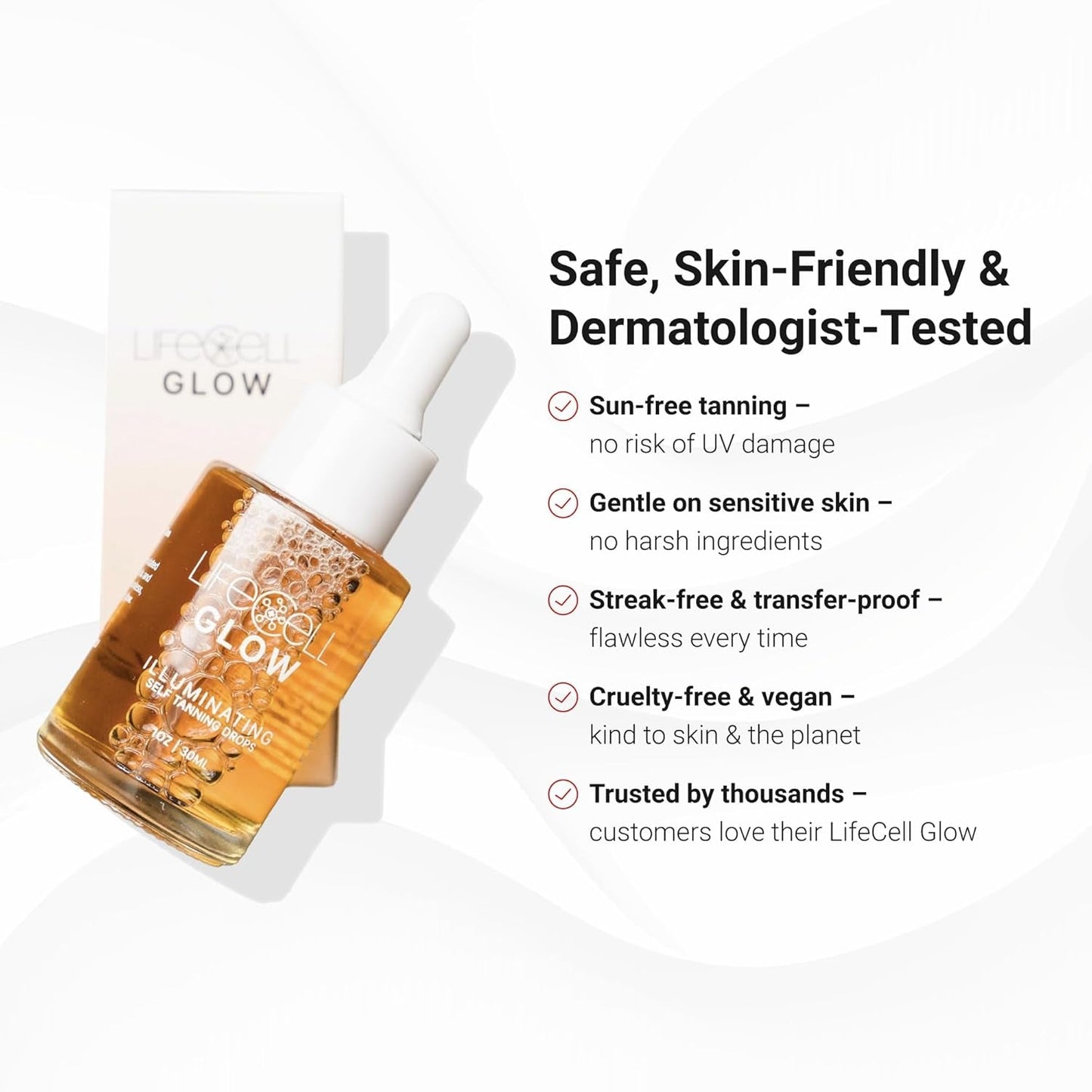 Natural Glow Self Tan Drops - 30ml Hydrating Facial Serum