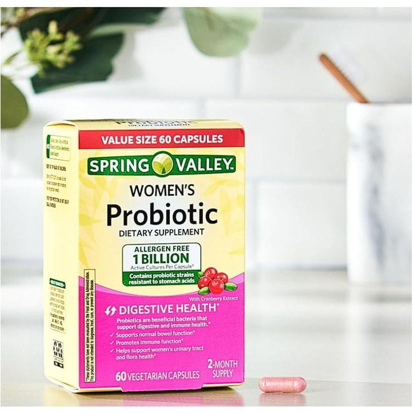 Natural Probiotic Capsules for Women - 60 Count